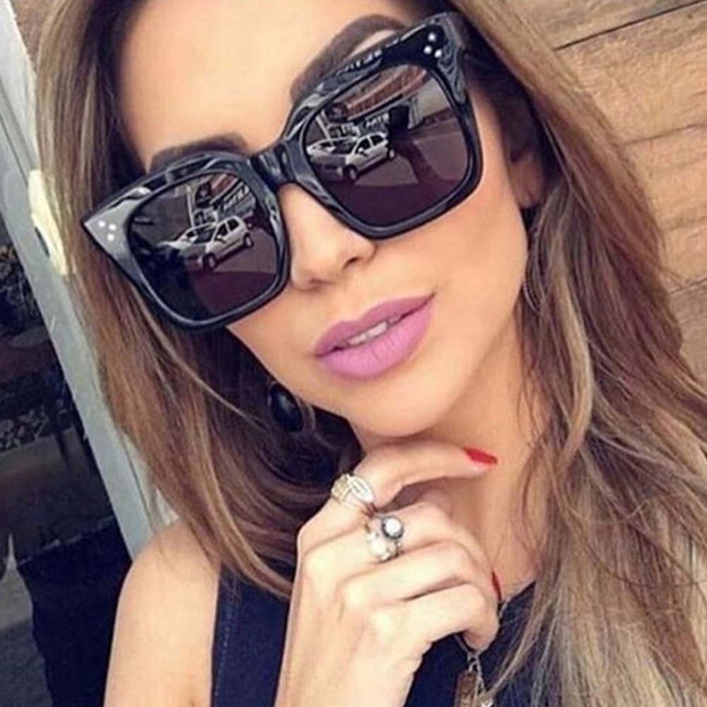 NEW Fashion Square Oversized Sunglasses - Picture 2 of 8